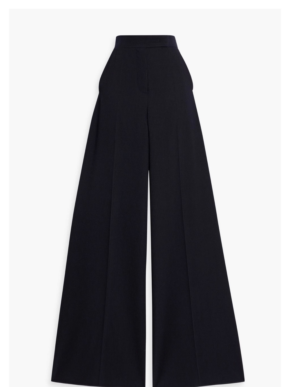 MaxMara Black Wide-Leg High-Waist Trousers